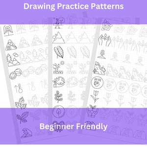 80+ Nature Practice Pages for Beginners | Climate Change Earth Environment Nature Green Global Warming|  | How to Draw Nature | A4 PDF