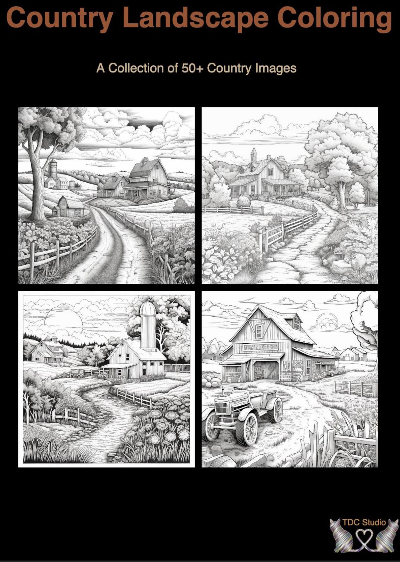 50+ Country Coloring Pages Printable | Country Scenic Coloring Pages ...
