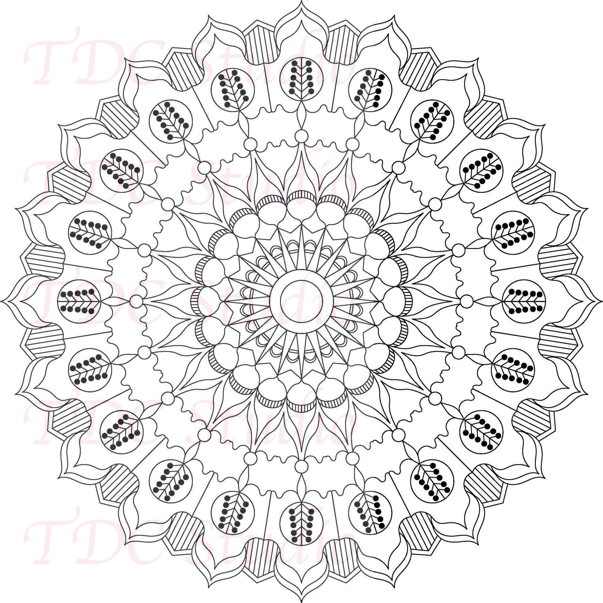 120+ Mandala Coloring Pages Vol 4 | Printable & Digital Mandala ...