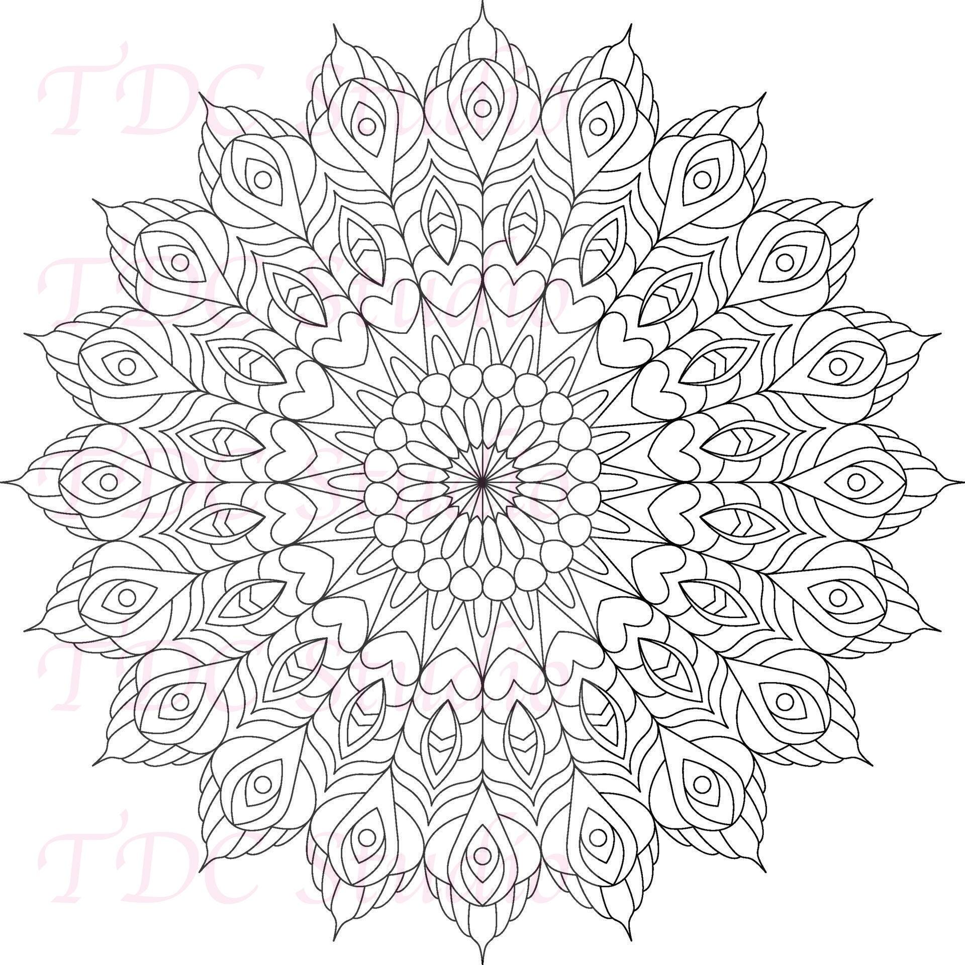 120+ Mandala Coloring Pages Vol 4 | Printable & Digital Mandala ...