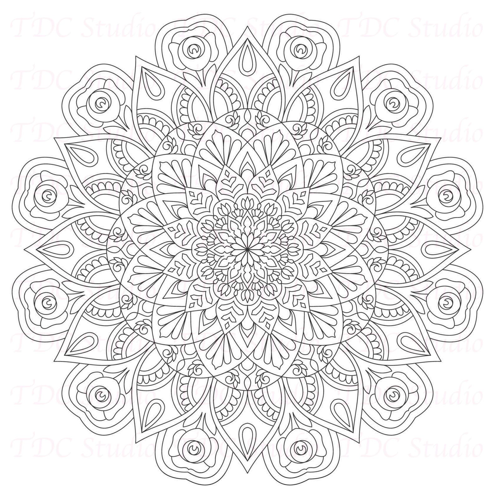 120+ Mandala Coloring Pages Vol 8 | Printable & Digital Mandala ...