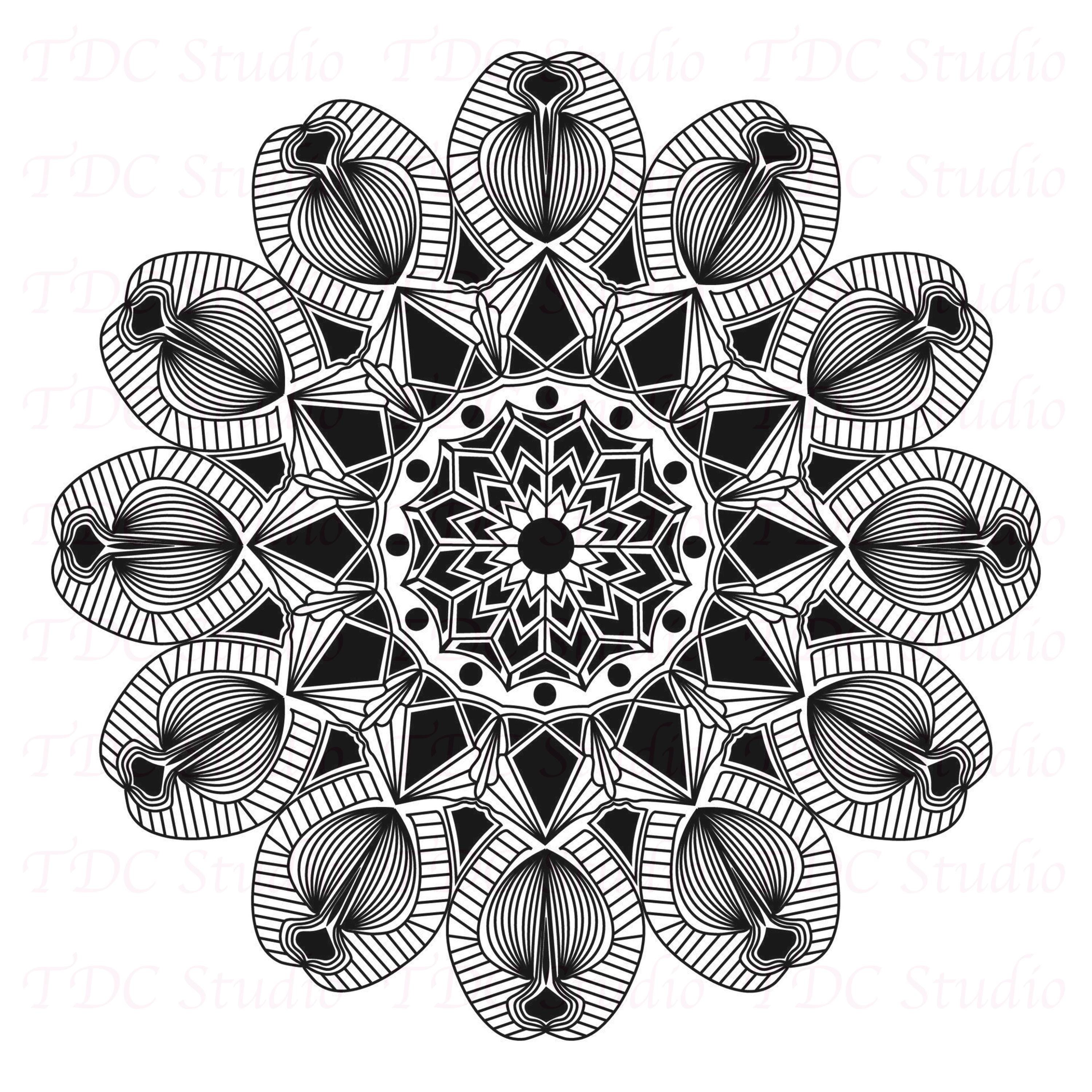 120+ Mandala Coloring Pages Vol 8 | Printable & Digital Mandala ...