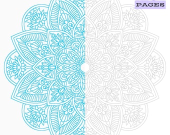 120+ Mandala Practice Sheets Volume 1| Printable PDF for Advanced & Artists | Mandala Tracing Mindfulness Stress Relief