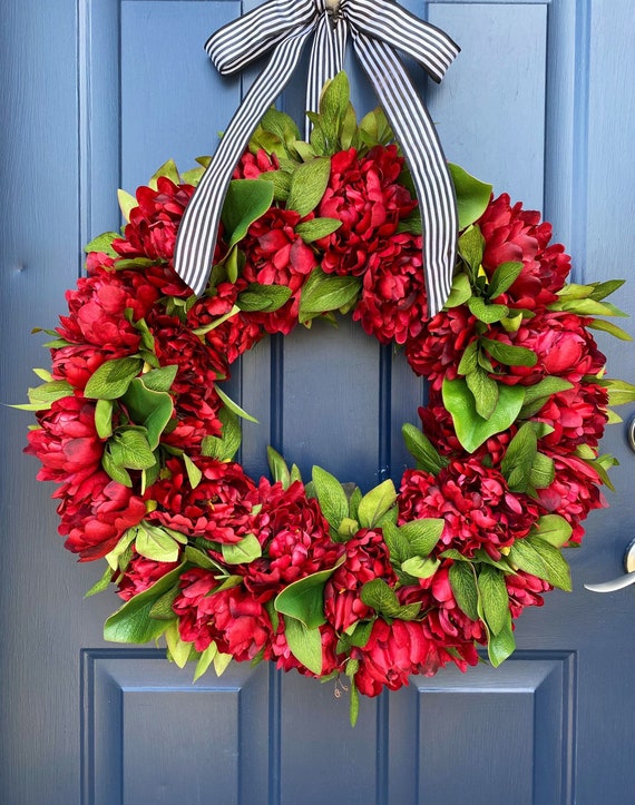 Valentines Wreaths for Front Door - Large Front Door Wreath for Summer  Spring Winter All Seasons, Holiday Indoor Outdoor Year Round Wreath  Farmhouse