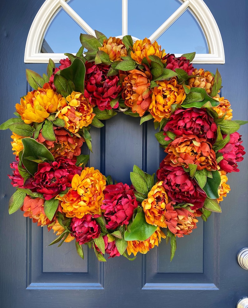 Fall Wreath for Front Door Fall Wreath Best Seller Fall Etsy