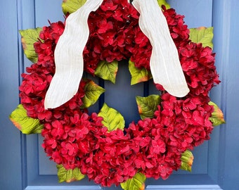 Valentines Wreath, Farmhouse Wreath, Boxwood, Lambs Ear, Heart, Hydrangea Wreath, All Season, Winter Wreath for Front Door, Peony, Love