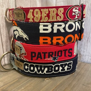 NFL Dog collar- Miami Dolphins - Dallas Cowboys - 49ers- Clip Collar - Dog Collar- Custom Collar - DigityDogCollars