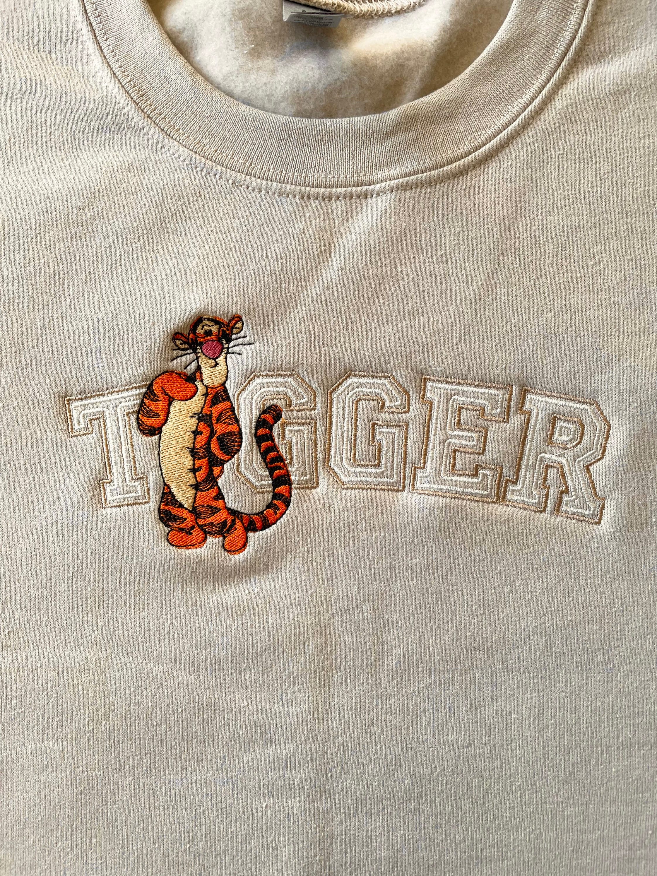 Embroidered Tigger Sweatshirt, Gift for Him, Gift for Her