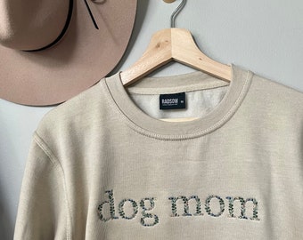 Embroidered Dog Mom Sweatshirt - Cat Mom sweatshirt- Embroidered Sweatshirts - BKpawsandco - just.embroider.it