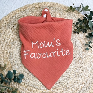 Embroidered Mom’s favourite Bandana, Mom’s Dog Bandana, Cat Bandana, Pet Bandana,  Bkpawsandco