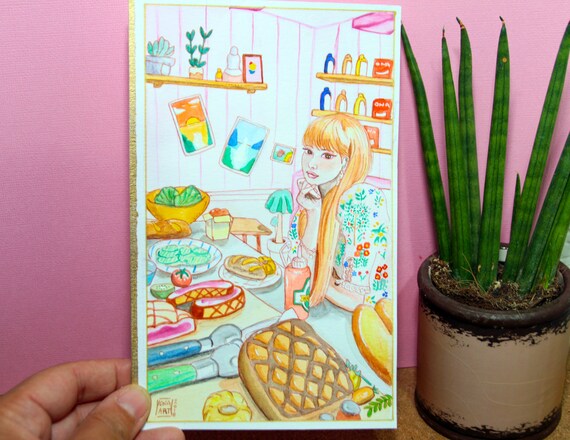 Watercolor Original Fanart Of Lisa Illustration Blackpink Etsy