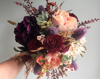 bridal bouquet etsy