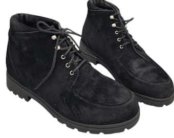 Vintage Sorel suede moc toe boots mens size 10 wool lined lug sole Canada