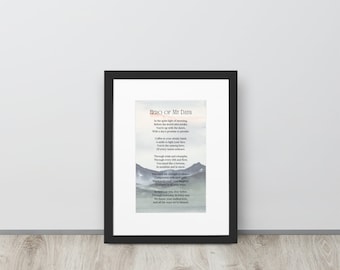 Hero of My Days Poem, Father's Day Gift (Printable Wall Art)