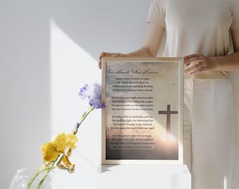 The Lamb Who Lives | Christian Easter Poem Printable | Faith-Based Resurrection Poem | Religious Spring Wall Art