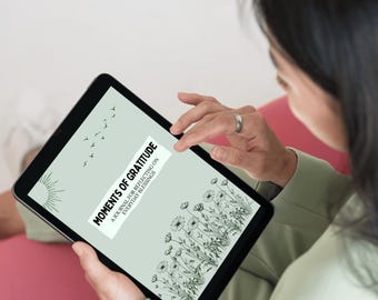 Reflection Journal: Self-Growth Workbook, Gratitude Prompts (Digital Download)