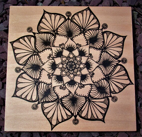 Hand painted 1 of a kind Mandala wall art