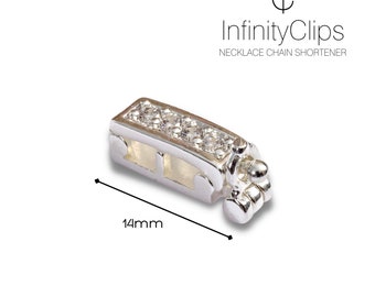 Infinity Clips Small Classic Gold Necklace Shortener With Safety
