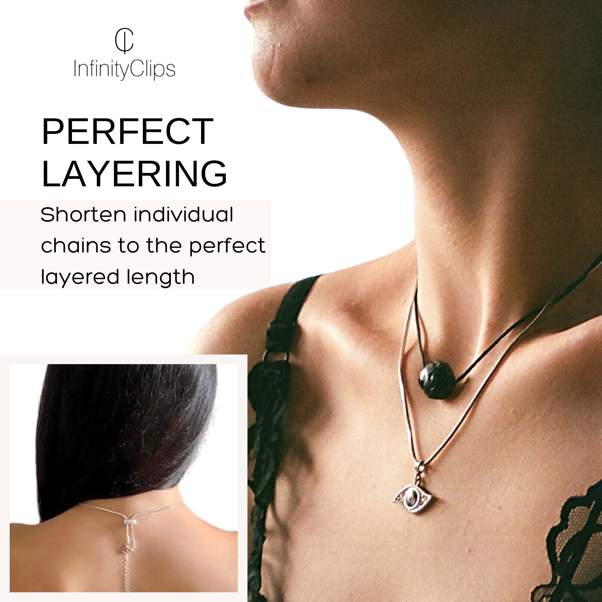 Infinity Clips Necklace Shortener Chain Shortener Clasp for Etsy