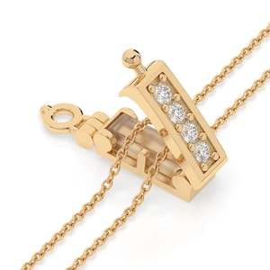 Infinity Clips- Small Classic Gold Necklace Shortener with Safety Clasp, Chain Shortener, Clasp for Necklace