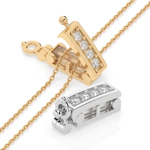 Infinity Clips- 2 Piece Small Classic Necklace Shortener Set with Safety Clasp, Chain Shortener, Clasp for Necklace (Silver/Gold)