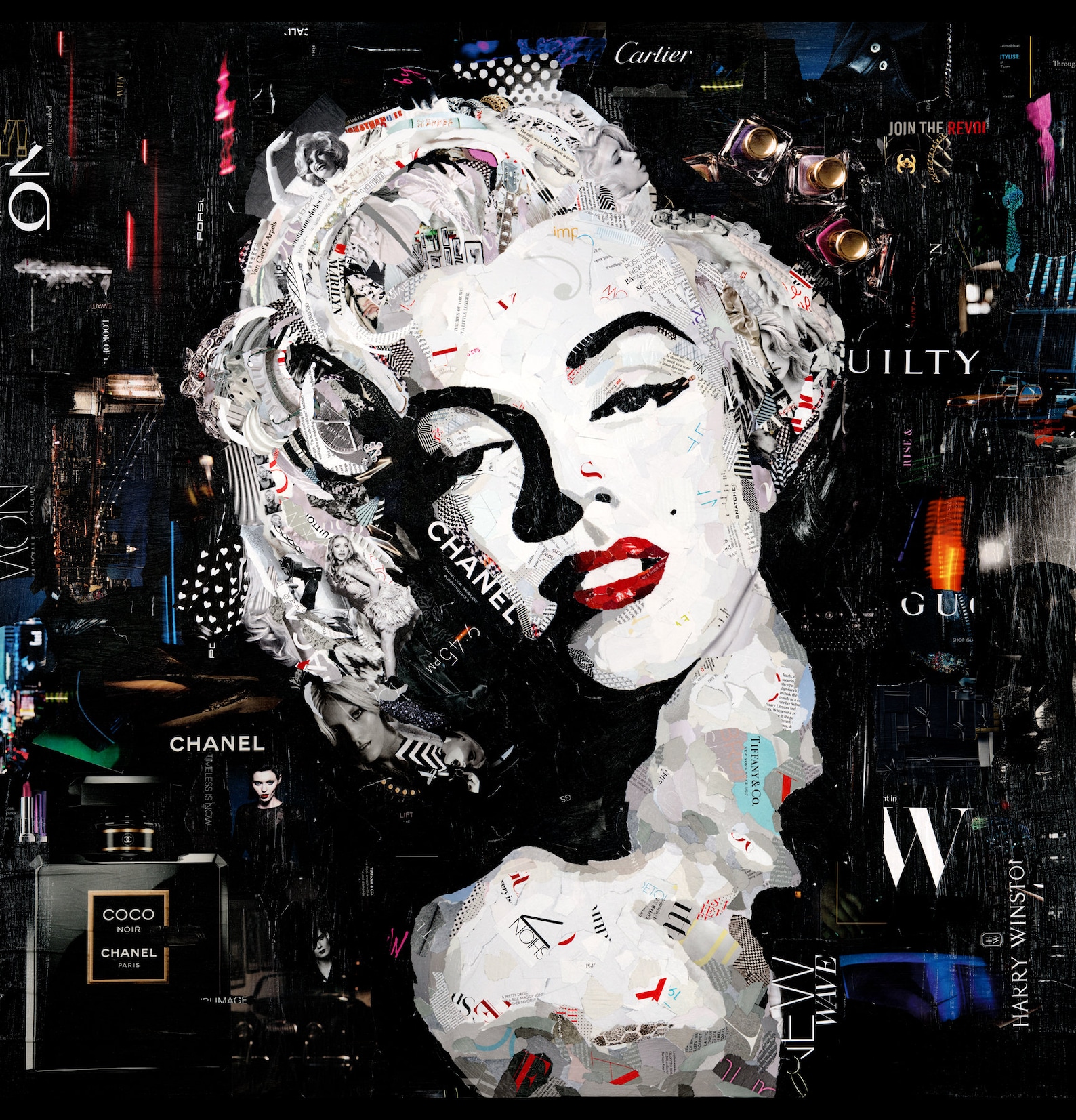 Marilyn Collage de Bellas Artes Etsy España Marilyn Collage de Bellas Artes Etsy España
