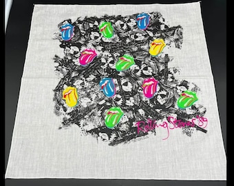 Rolling Stones Vintage 1989 Forty Licks Bandana
