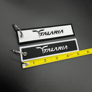 TALARIA STING Keychain Keytag Jettag Embroidered Talaria Sting