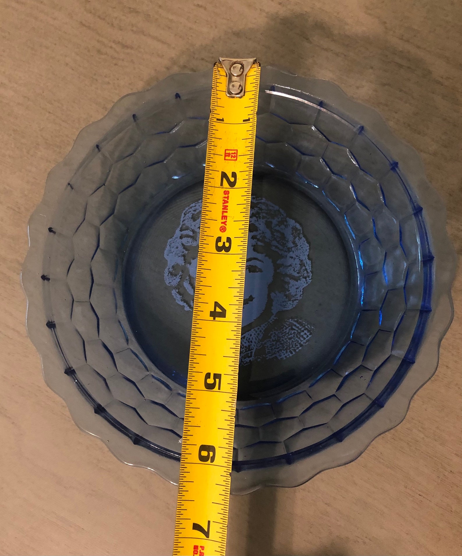 Shirley Temple Blue Glass Cereal Bowl Etsy