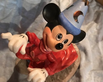 Walt Disney Classic Collection Mickey Mouse Fantasia Porcelain Figurine