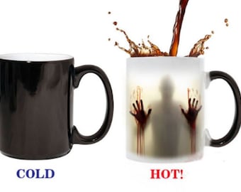 Surprise Gift Magic Mug (Heat Sensitive, Color changing) - The walking dead Ceramic 11oz Coffee Mug