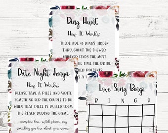 Bridal Shower Jenga Date Night - Etsy