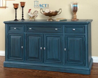 Blue Sideboard Etsy