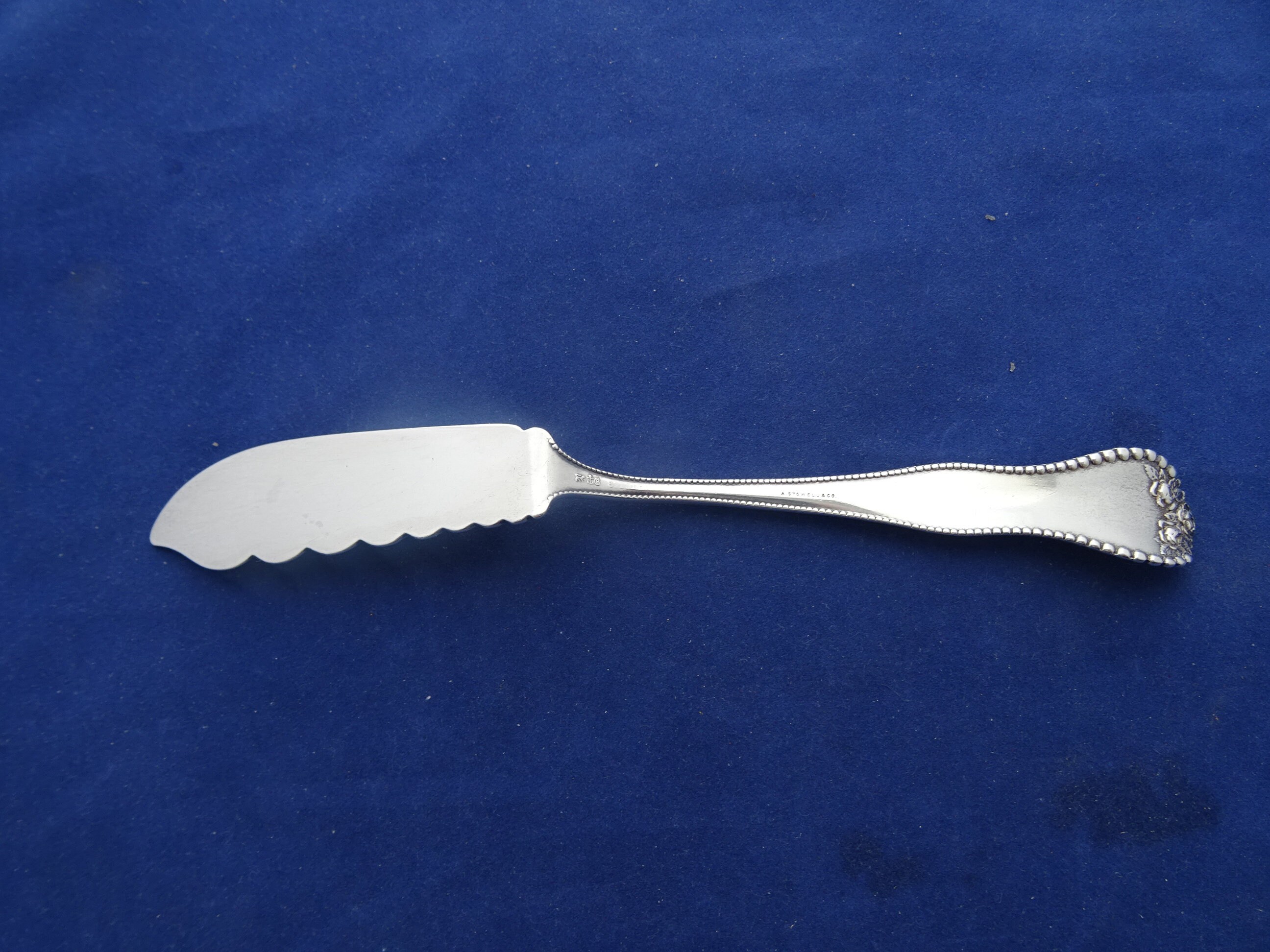Master Butter Knife in Gorham Lancaster Sterling mono Etsy
