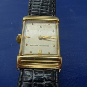 Girard-Perregaux 14K Gold Gehäuse mittlere Armbanduhr Gold Zeiger & Markierungen