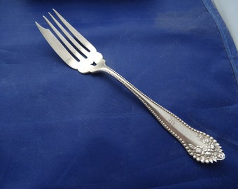Lancaster Sterling Silver Small Salad or Fish Fork ca Gorham 1897 mono
