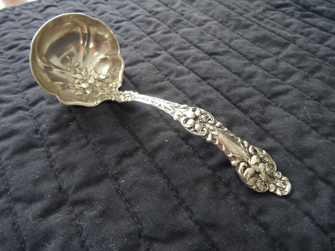 Alvin / Gorham Old Orange Blossom Sterling Silver Teaspoon – 5 7/8" Flatware (1900-1940)