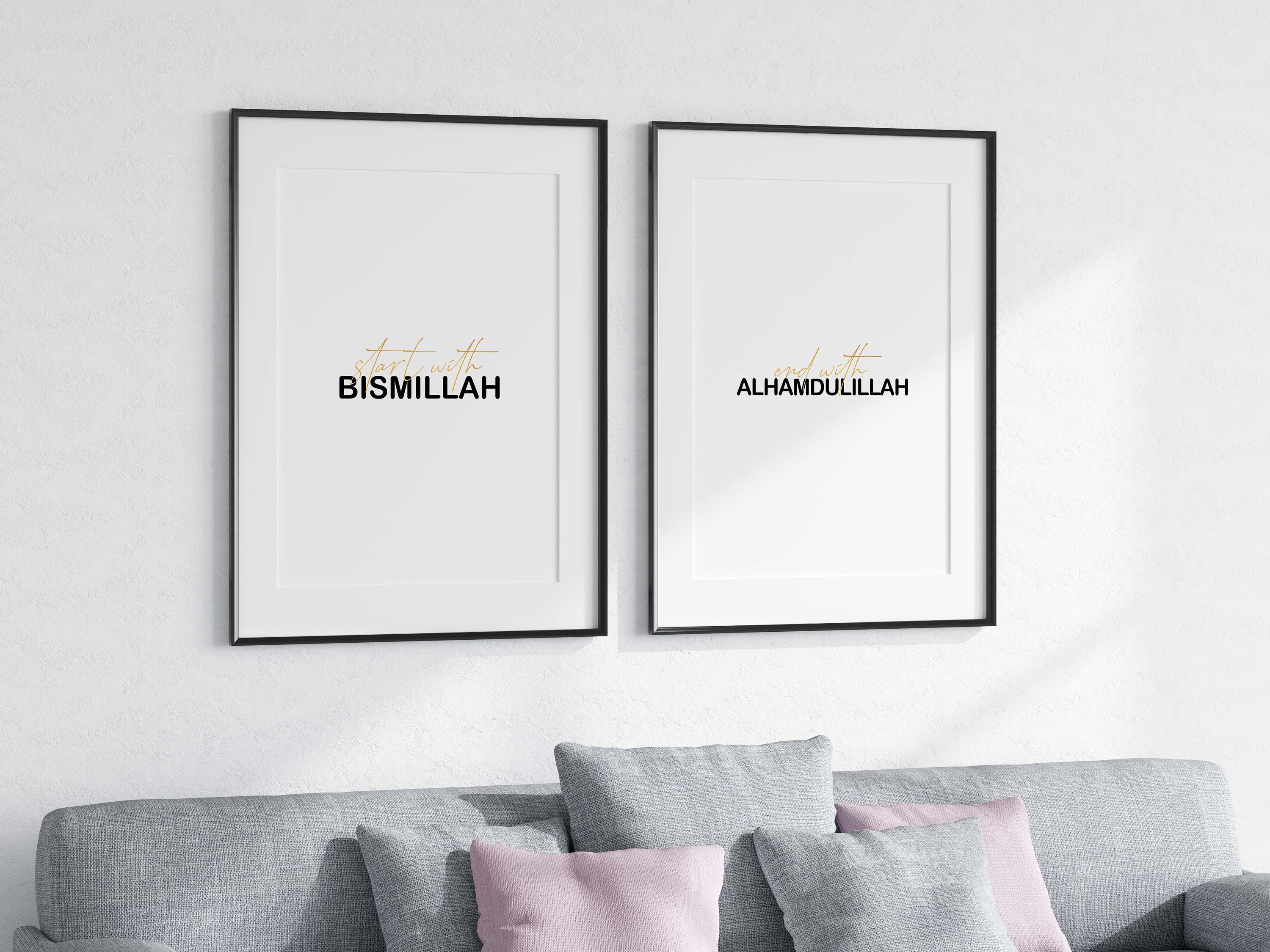 Start with Bismillah, End with Alhamdulillah Stainless Steel Water Bot –  The One Deen
