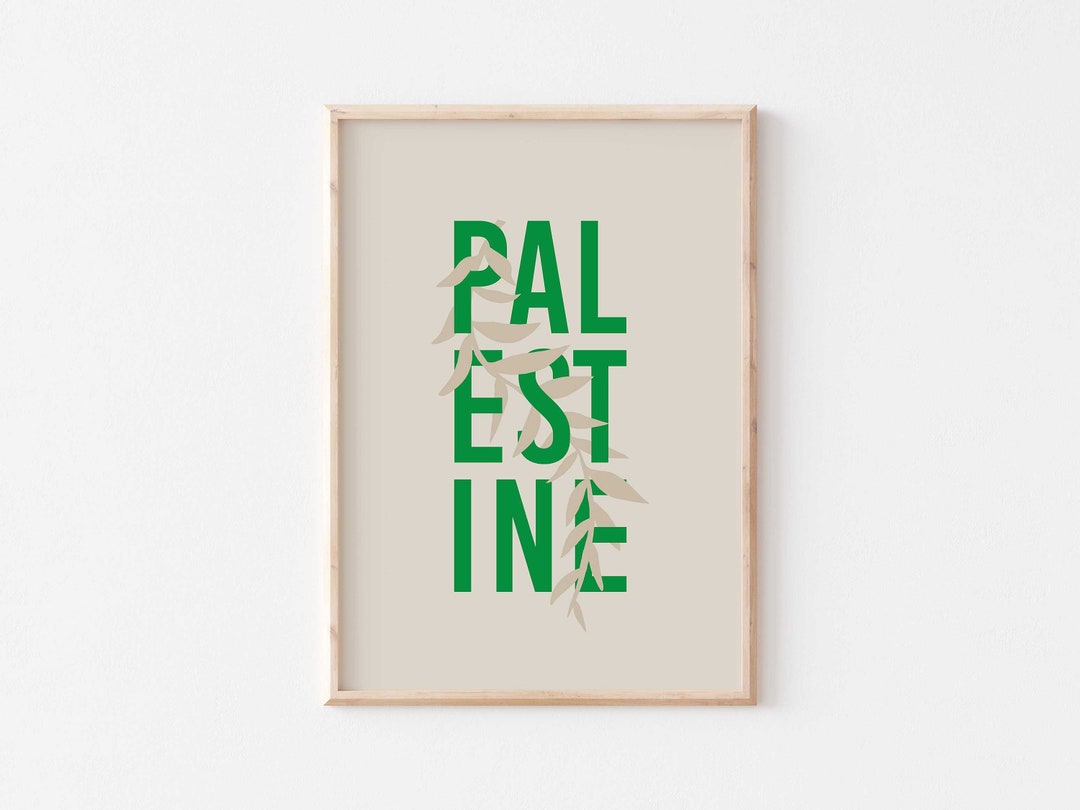 Palestine Wall Art/palestine in English Poster/free Palestine Art Print