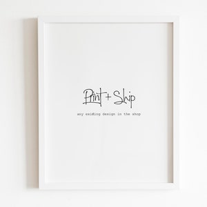 Print and ship