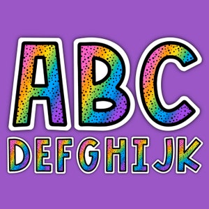 Colorful Initial Sticker | Alphabet | Monogram | 3” Letter | A B C D E F G H I J K L M N O P Q R S T U V W X Y Z | Choose You Letter