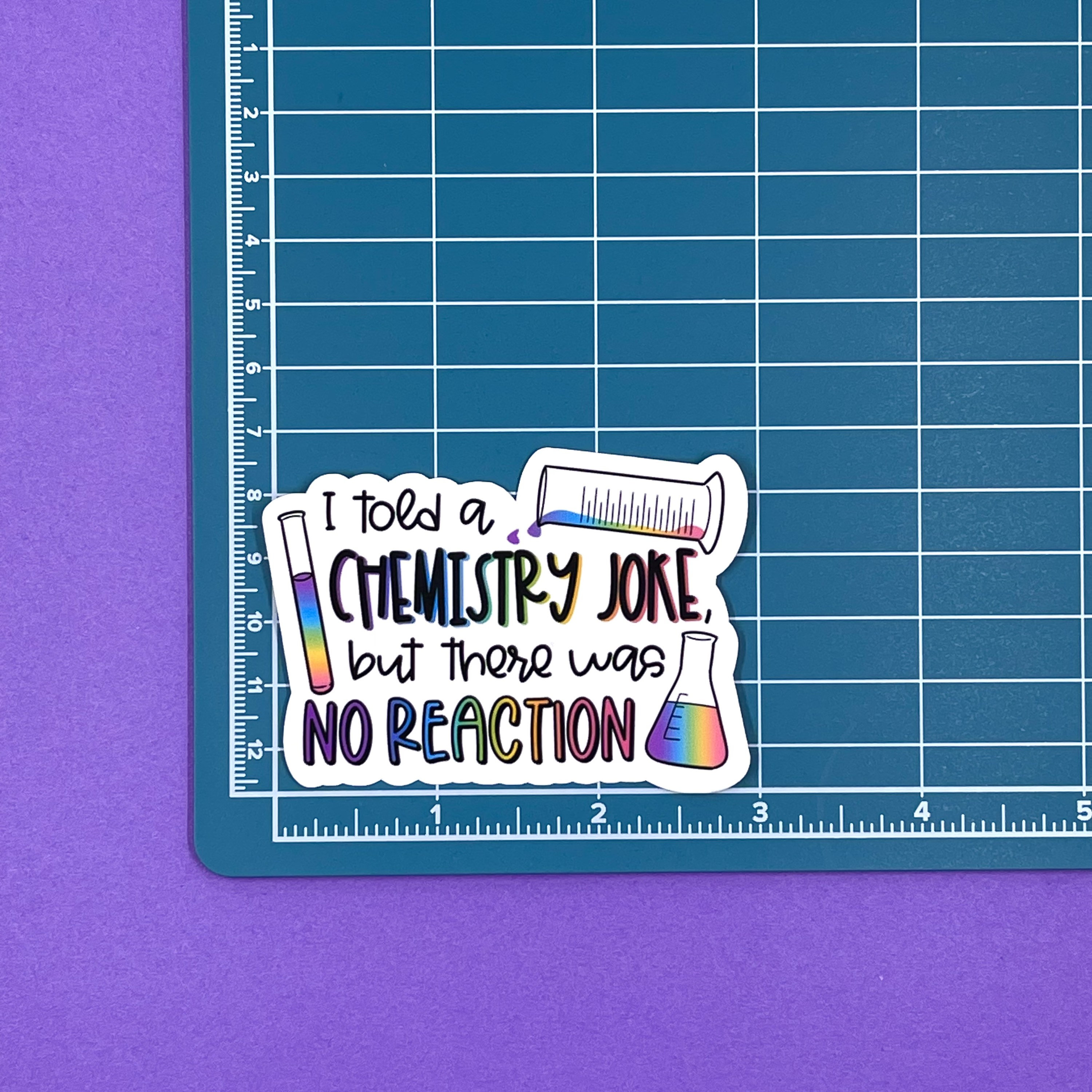 Science Reaction Sticker Science Teacher Sticker Pack | You Matter | Chemistry Joke No Reaction ...