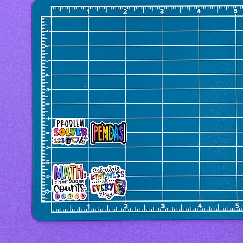 MINI Math Teacher Sticker Pack 1 Stickers Math - Etsy