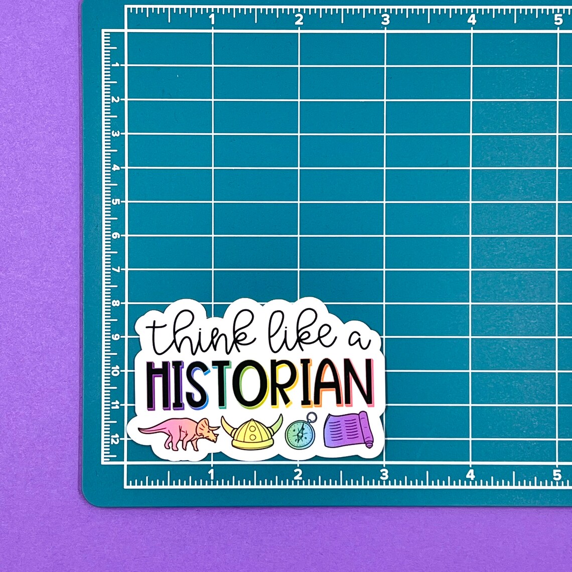 History Question Sticker Think Like a Historian Sticker | Social Studies Teacher Stickers ...