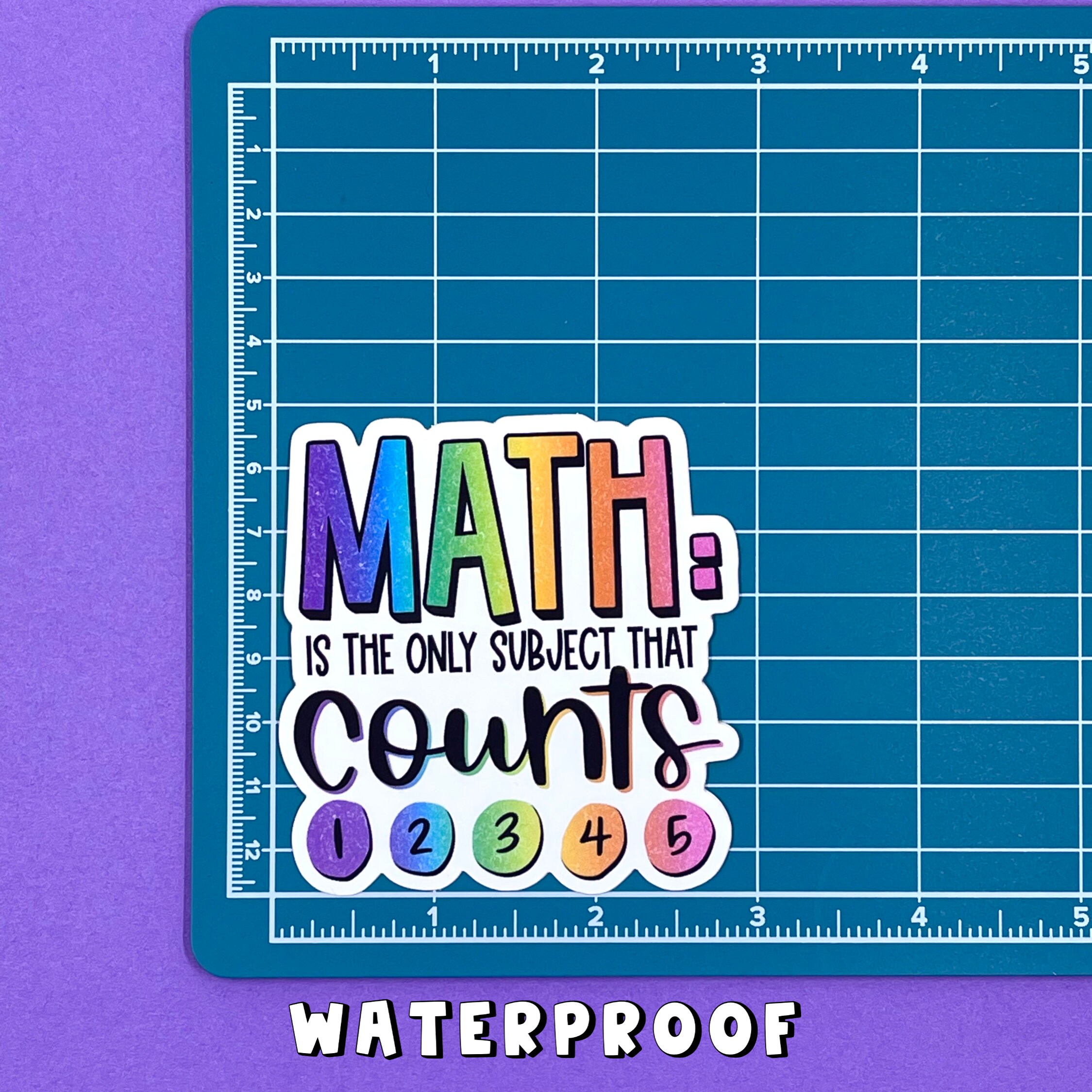 Math Is The Only Subject That Counts Sticker, Math Laptop Stickers, Water  Bottle Decals, Office Teacher Gift, Tumbler - Yahoo Shopping