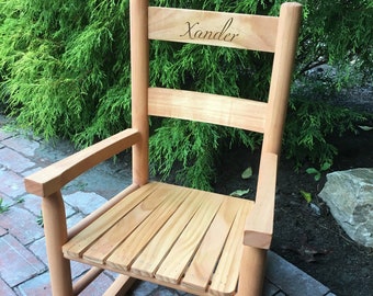 Maple kids rocking chair