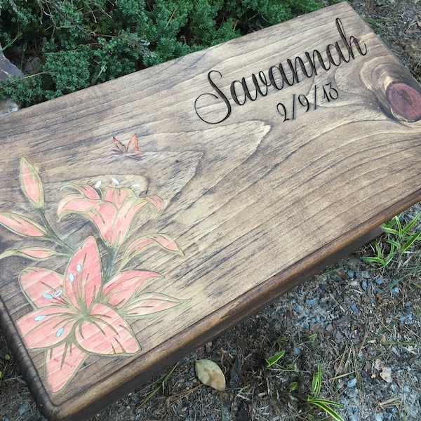 Lovely Lily Keepsake Chest