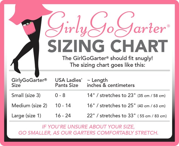 Garter Sizing Chart