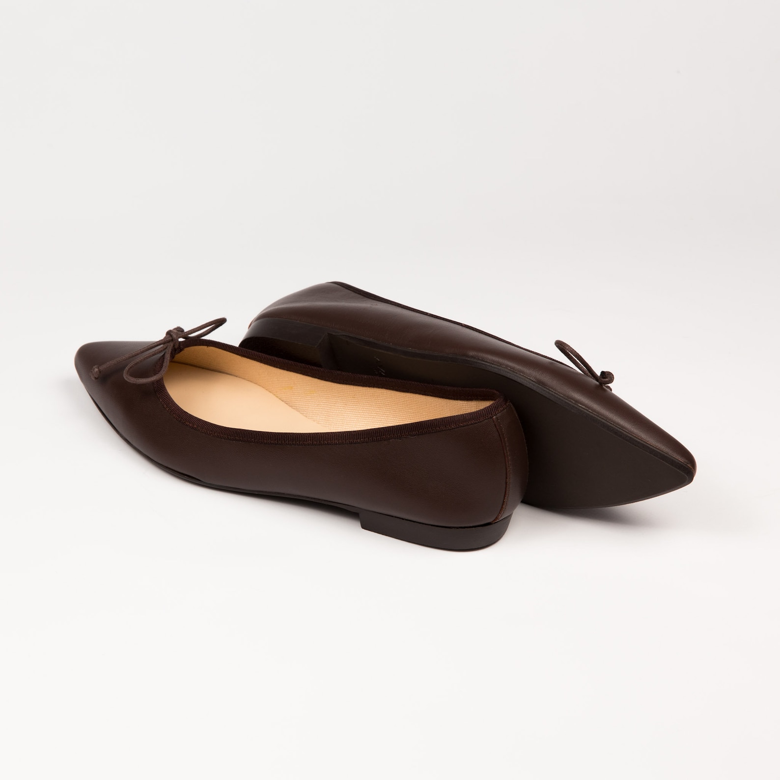 brown ballet flats | brown leather ballerina shoes | elegant flat shoes for women | pointed toe flats | global free shipping brown ballet flats | brown leather ballerina shoes | elegant flat shoes for women | pointed toe flats | global free shipping
