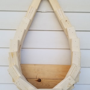 Rustikaler Hängender Wandbehang aus Holz